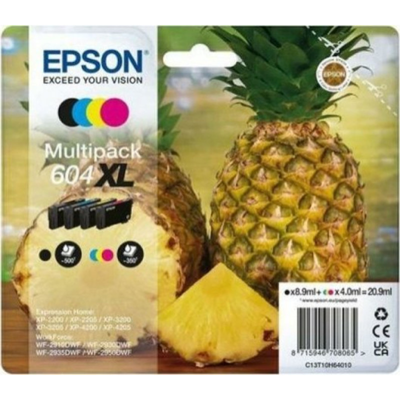 Epson Tusz Epson Oryginalny Wkład Atramentowy Epson 604XL Wielokolorowy