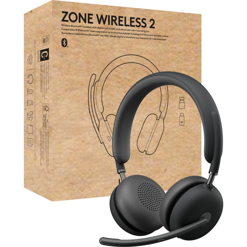 Logitech Słuchawki Logitech HEADSET ZONE WIRELESS 2 UC