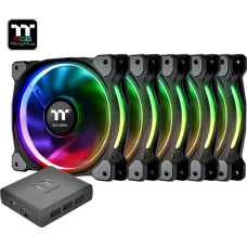 Thermaltake Wentylator Thermaltake Riing Plus 12 LED RGB 5-pack + Hub (CL-F054-PL12SW-A)