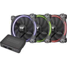 Thermaltake Wentylator Thermaltake Riing 12 RGB 3-pack + Hub (CL-F049-PL12SW-A)