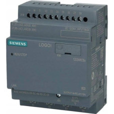 Siemens LOGO! 12/24RCEO, logiskmodul, forsyningsspænding / I/O: 12/24 V DC/relæ, 8 DI (4 AI)/4 DO, uden disp