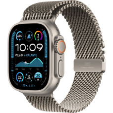 Apple Smartwatch Apple Watch Ultra 2 GPS + Cellular 49mm Natural Titanium Case Milanese Loop M Szary  (MX5R3FD/A)