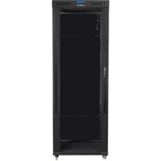 Lanberg Installation cabinet rack 19 42U 800x1000 black, glass door lcd (Flat pack)