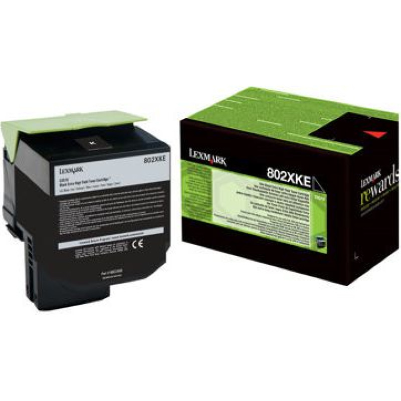 Lexmark Toner Lexmark 80C2XKE Black Oryginał  (80C2XKE)