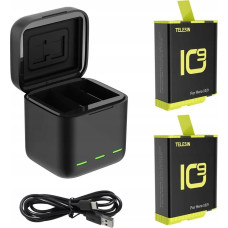 Telesin Ładowarka trójkanałowa dla GoPro Hero 9 / Hero 10 + 2 akumulatory (GP-BNC-901-B)