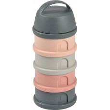 Noname . BEABA Pojemniki na mleko w proszku 4 komory mineral grey/pink (opakowanie zbiorcze 6 szt.)