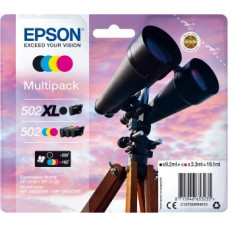 Epson Tusz Epson Epson 502/502XL Multipack - 4er-Pack - 19.1 ml - Schwarz, Gelb, Cyan, Magenta - original - Blisterverpackung - Tintenpatrone - fur Expression Home XP-5100, XP-5150, WorkForce WF-2860, WF-2865DWF, WF-2880DWF, WF-2885DWF