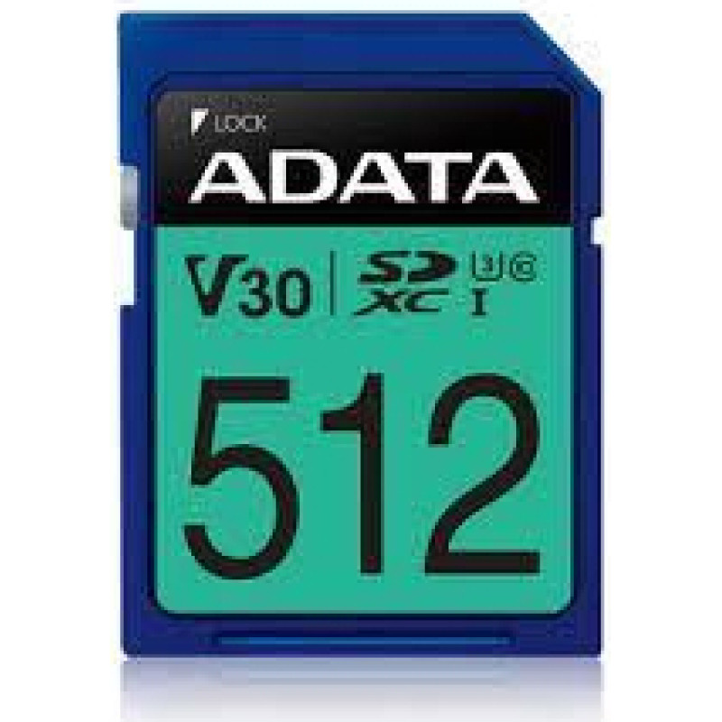 Adata MEMORY SDXC 512GB V30/ASDX512GUI3V30S-R ADATA