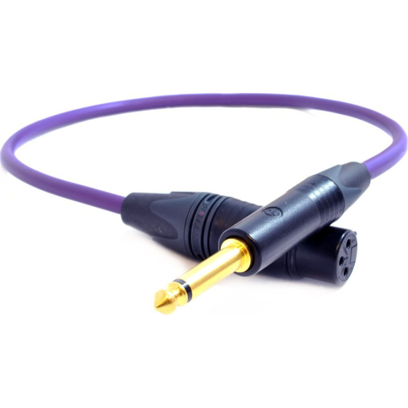 Melodika Kabel Melodika Jack 6.3mm - XLR 15m fioletowy