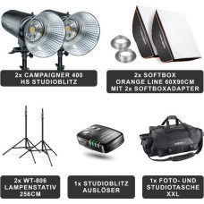 Walimex Lampa studyjna Walimex walimex pro Campaigner 400 HS Set Double