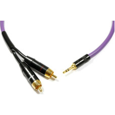 Melodika Kabel Melodika Jack 3.5mm - RCA (Cinch) x2 20m fioletowy
