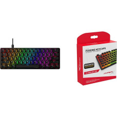 Hyperx Игровая клавиатура Gaming Hyperx 4P5N4AA Чёрный Испанская Qwerty QWERTY Английский EEUU