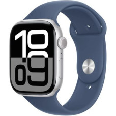 Apple Watch Series 10 GPS 42mm Silver Alu Case, Denim Sport Band S/M EU MWWA3