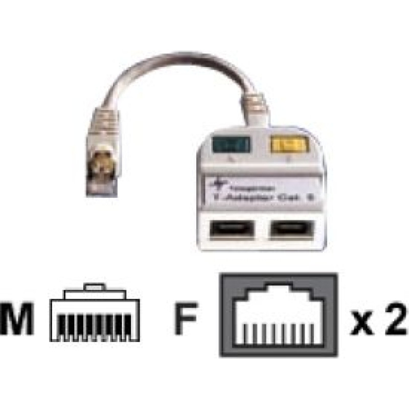 Telegärtner T-Adapter Cat5e, 100Base-T/ISDN (21.17.3039)