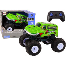 Leantoys Auto Terenowe Zdalnie Sterowane 2.4G RC 1:12 Dinozaur Zielony