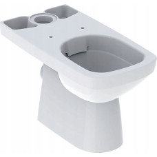 Geberit Selnova Square Stojąca miska WC do spłuczki nasadzanej, lejowa, B35cm, H40cm, T68cm, częściowo ukryte mocowania, odpływ poziomy, Rimfree