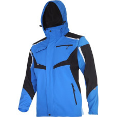 Lahti Pro kurtka softshell z kapturem i odpinanymi rękawami, niebiesko-czarna, 