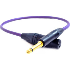 Melodika Kabel Melodika Jack 6.3mm - XLR 12m fioletowy