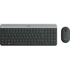 Logitech Клавиатура и мышь Logitech 920-009190 Чёрный Серый французский AZERTY