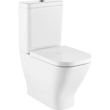 Roca GAP SQUARE Miska WC do kompaktu Rimless 60 cm, przyścienna BTW, o/podwójny