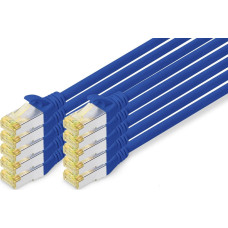 Digitus DIGITUS 10er CAT 6A S/FTP Patchkabel, 5m, blau