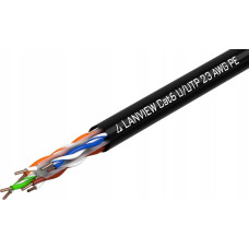 Lanview Lanview LVN122151 kabel sieciowy Czarny 305 m Cat6 U/UTP (UTP)