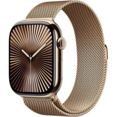 Apple Smartwatch Apple Watch 10 GPS + Cellular 46mm Gold Titanium Milanese Loop Złoty  (MC7T4QF/A)