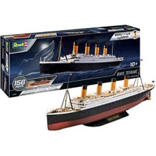 Revell Revell 05498 RMS Titanic, zestaw okrętowy 10 zestaw z systemem Easy-Click, kolorowe komponenty, dla początkujących, wielokolorowy, 1: 600 / 44,8 cm