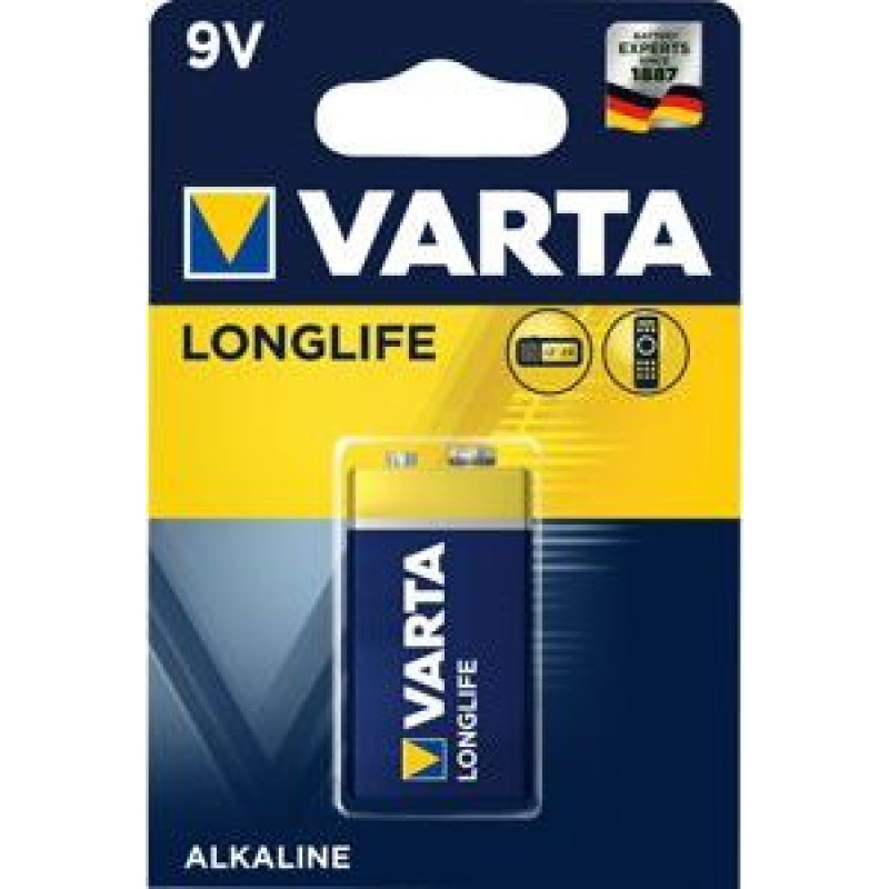 Varta Bateria LongLife Extra 9V Block 550mAh 50 szt.