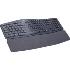 Logitech Klawiatura Logitech Logitech ERGO K860 - Tastatur - kabellos - 2.4 GHz, Bluetooth 5.0 - QWERTY - Italienisch - Graphite