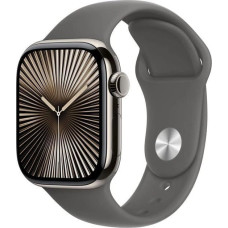 Apple Smartwatch Apple Watch 10 GPS + Cellular 46mm Natural Titanium S/M Szary  (MWY93QF/A)