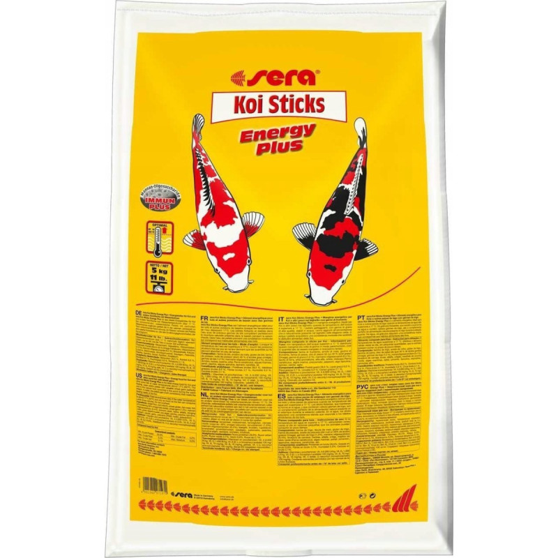 Sera Koi sticks energy plus 5 kg, granulat - pokarm energetyczny