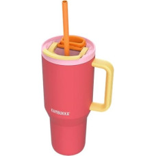 Kambukka Thermal mug with telescopic straw Kambukka Rio Tumbler 950ml Pink Papaya