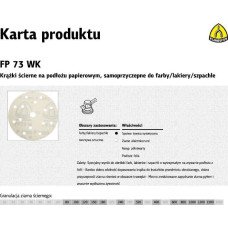 Klingspor krążek ścierny samoprzyczepny 150mm FP73WK GLS47 gr. 600, 100 sztuk (320729)