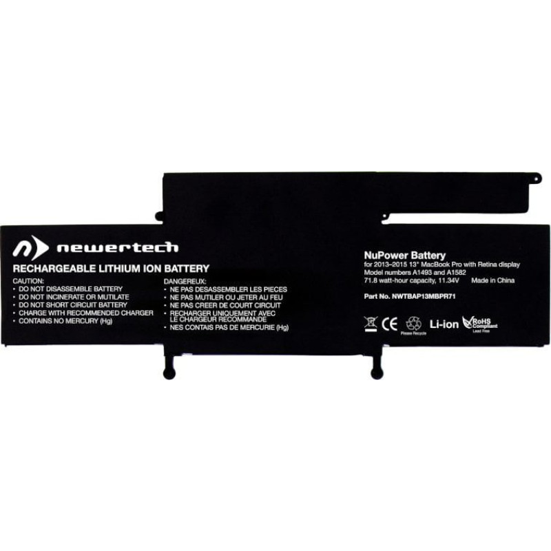 OWC Bateria OWC Zapasowa Newertech 72 W Do 13-calowego Macbooka pro z wświetlaczem Retina (2013–2015)