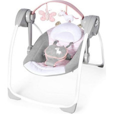 Ingenuity Кресло-качалка Ingenuity Compact Swing - Flora Светло Pозовый