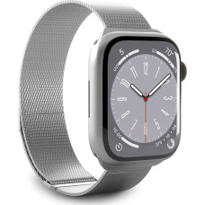 Puro Puro Milanese Magnetic Band - Pasek ze stali nierdzewnej do Apple Watch 42/44/45/49 mm (srebrny)