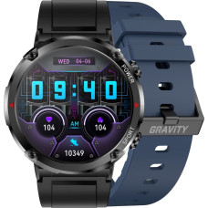 Gravity Smartwatch Gravity Zegarek męski SMARTWATCH GRAVITY GT21-5 BK/BU/BK