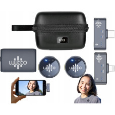 Ulanzi 2x Mikrofon Krawatowy Bezprzewodowy 3w1 na iPhone Lightning + USB-C + 3,5mm / AirWave / Combo