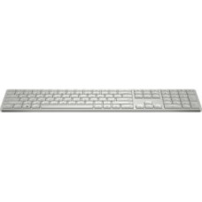 HP HP 970 Programmable Wireless Keyboard - Backlit - White/Silver - US ENG