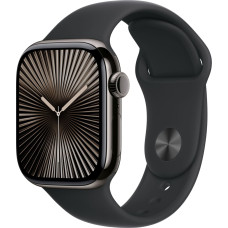 Apple Watch Series 10 GPS Cell 42mm sl.ti. Sports b/w S/M