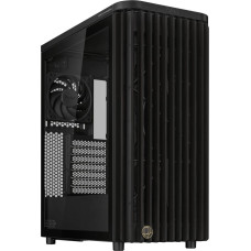 Asus case PROART PA401 WOOD TG, Mid Tower, ATX, 1xUSB-C Gen2x2, 2xUSB 3.0, 2x 160mm Fan, černá