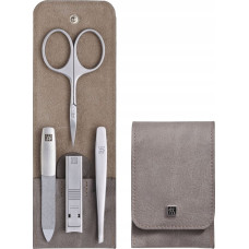 Zwilling Zwilling TWINOX Neat's leather case, taupe, 4 pc