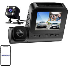 Azdome 1080p front camera, 1080p indoor camera and VGA rear camera Azdome V600-3CH, G-sensor