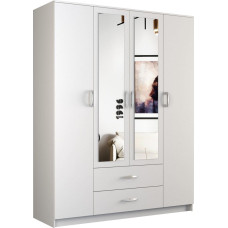Topeshop szafa Romana lustro 160cm biel (ROMANA 160 BIEL KPL)