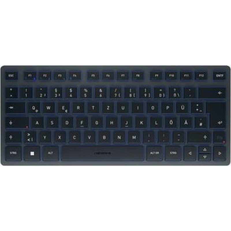 Cherry Klawiatura Cherry CHERRY Keyboard KW 7100 MINI [DE] black/blue BT