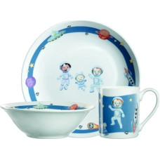 Leonardo Zestaw 3cz naczyń dla dzieci kosmos BAMBINI AVVENTURA - Leonardo