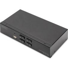 Digitus Przełącznik Digitus DIGITUS KVM Switch, 4K60HZ, 4x1 DP in, 1x DP USB out