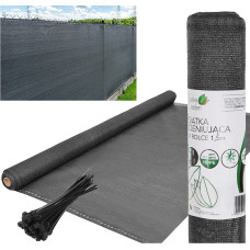 Saska Garden Siatka cieniująca 110g/m2 1.5x50m ciemno szara