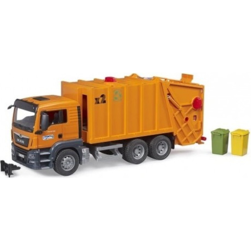 Bruder MAN TGS garbage truck with rear loading